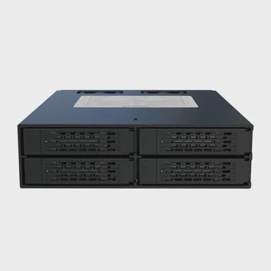 ICY DOCK Mobilni nosač MB994SP-4S, 5.25", 4x 2.5" SATA/SAS HDD/SSD, s ventilatorima, metalno kućište, crno